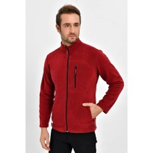 Dynamo Erkek Bordo Fermuarlı Cepli Polar Ceket 6544