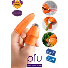 PFU Pratik Faydalı Ürünler Pratik Baş Parmak Sebze Ayıklayıcı | Soyucu Ayıklayıcı Parmak Bıçak | Eldiven Bıçak | Tırnak Bıçak