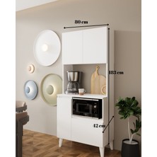 Balneom Moda 80 cm %100 Mdf Kahve Köşesi