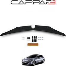 Cappafe Renault Megane 3 2009-2013 Yıl Aralığı Uyumlu Kaput Rüzgarlığı 3mm