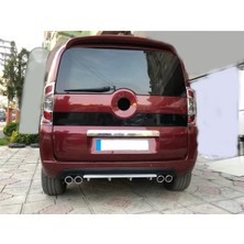 Oto h.i.t. Fiat Fiorino Uyumlu Body Kit Difüzör 4 Çıkış Yuvarlak Gri Model 3