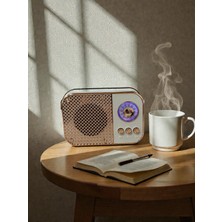Nostaljik Görünümlü Retro Radyo Tf Kart Bluetooth USB Fm Radyo Destekli Küçük Boy Nostalji Radyo