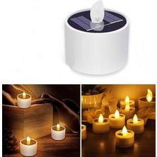 Gaman Yy-37 Mini Güneş Enerjili Solar Dekoratif LED 1W Alev Efekli Işık Mum Dış Mekan 1 Adet