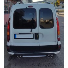 Oto h.i.t. Renault Kango Ilk Kasa Uyumlu Body Kit Difüzör 4 Çıkış Yuvarlak Gri Model 3