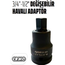 Rico Rıco 3/4 Fx 1/2 M Değişebilir Havalı Lokma Adaptörü - Lokma Düşürücü