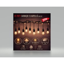 Cata Sarmaşık Dış Mekan Armatür CT-7071 10 Metre 10 Duy ve Ampul Dahil (CT-7071 )