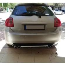 Oto h.i.t. Toyota Auris Uyumlu Body Kit Difüzör 4 Çıkış Yuvarlak Gri Model 3