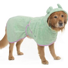 Petza Köpek Mikrofiber Bornoz PupFrog Küçük Orta ve Büyük Irk Köpekler için