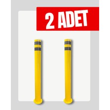 UZM PARK 2 Adet Metal Otopark Demir Duba Delinatör Sabit Park Bariyeri Park Engel Demiri 100CM