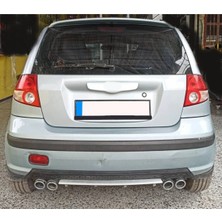Oto h.i.t. Hyundai Getz Uyumlu Body Kit Difüzör 4 Çıkış Yuvarlak Gri Model 3