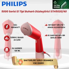Philips Phılıps 5000 Serisi El Tipi Buharlı Düzleştirici, 24 G/dk'ya Kadar Kesintisiz Buharlı Ütü, STH5020/40