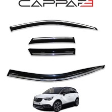 Cappafe Opel Crossland 2021 Yılı ve Üzeri Yan Cam Rüzgarlık 4 Prç.