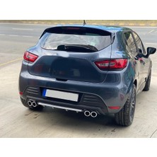 Oto h.i.t. Renault Clio 4 Uyumlu Body Kit Difüzör 4 Çıkış Yuvarlak Gri Model 3