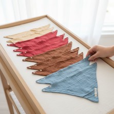 %100 Pamuk 4 Katlı Yumuşak Fular Önlük 10LU Erkek Set