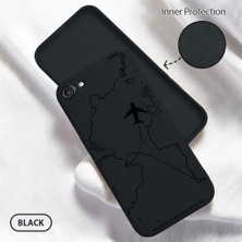 HONTINGA iPhone Se 2022 ile Uyumlu Kılıfı Içi Kadifeli Düşüme Önleyici Basitlik Anti Düşme Kamera Korumali Uçak Desen Telefon Kılıfı Kadın ve Erkek Için Uygundur K6-0200