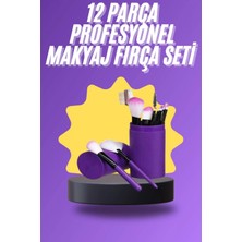 Pileli Store Pilelistore  12 Parça Makyaj Fırça Seti Profesyonel Fondöten Allık Far Kontür Fırçası