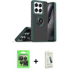 İlk El Grup Ieg™ Mi 14T Pro Kılıf Yörünge Çizgi - Şeffaf Pasifik Cam Ekran Koruyucu + Siyah Raze Metal Kamera Lens