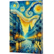 Asa Store Van Gogh 6 - Sokak Çizgili Yan Boyamalı Defter