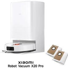 Xiaomi Robot Vacuum X20 Pro 7.000 Pa Emiş Gücü Otomatik Paspas Yıkama Halı Tanıma Robot Süpürge
