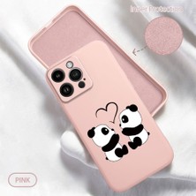 HONTINGA iPhone 14 Pro Max ile Uyumlu Kılıfı Içi Kadifeli Düşüme Önleyici Basitlik Anti Düşme Kamera Korumali Panda Desen Telefon Kılıfı Kadın ve Erkek Için Uygundur K6-0198