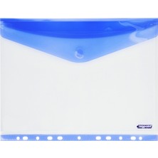 Bigpoint 11 Delikli Yan Cırtlı Dosya A4 Mavi x 12 Adet