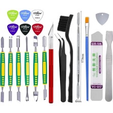 MHM Metal Plastik Çok Parçalı Onarım Aletleri Kiti, Dijital Ev Aletleri Cep Telefonu Bilgisayar Vs Için Sökme Aracı57