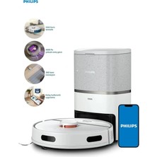 Philips Homerun 3000 Aqua XU3000 4.000 Pa Emiş Gücü Islak ve Kuru Temizlik 3'ü 1 Arada Robot Süpürge