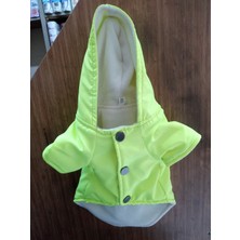 Setaş Önü Çıt Çıtlı Kapüşonlu Su Geçirmez Kedi-Köpek Yağmurluk S Beden