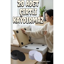 Renk Yapı Rüyası 20 Adet Halı Kilim Koltuk Örtüsü Sabitleyici Kaydırmaz Cırt Kendinden Yapışkanlı Çırtlı Ped