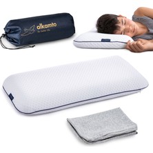 Visco Ortopedik Çocuk Yastığı 66X33 cm | Taşıma Çantası ve Ekstra Pamuk Kılıf Hediyeli | 2+ Yaş