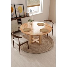 Timber's Team -Alin- Moonty Masif Ahşap Yemek Masası