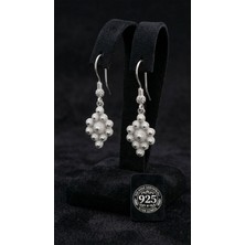 Erdobia 925 Ayar Geleneksel Telkari Midyat Bereket Serisi Mekik Sallantılı Kanca Gümüş Küpe