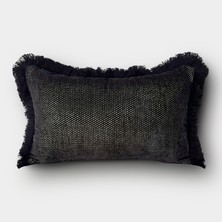 Lidoma Home "noir" Püsküllü Kırlent Kılıfı - 30X50 - Gold