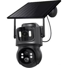 River World Güvenlik Kamerası Kablosuz Solar Wifi Çift Kameralı 3mp+3mp