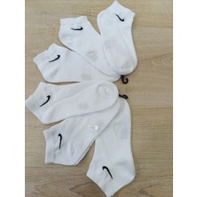 Erkek Patik Çorap Coton Dikişsiz Beyaz 6çift