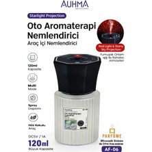 Auhma Af-06 Araç Içi Hava Nemlendirici & Koku Makinesi Ebony Esansı – 120ML Aromaterapi Difüzör Araç Kokusu