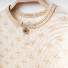 Blumi Kids Erkek Bebek Organik Pamuk Waffle Takım