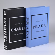 Kethuda Concept 2 Li Lıttle Book Siyah Beyaz & Lıttle Book Siyah Mavi Dekoratif Kitap Kutu