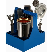 Zanetto Barock Titanyum Kaplama Kokteyl Seti 7 Parça Lüks Bar Seti