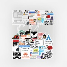 Baprile Yazılımcı Laptop Sticker Paketi 27 Parça Kaliteli Su Geçirmez Developer Etiket Seti