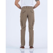 Attack Erkek Bej Kargo Pantolon Slim Fit Çok Cepli Günlük & Outdoor Pantolon