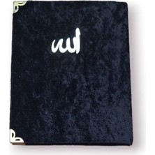 Asa Store Çanta Boy Kadife Kapaklı Yasin Kitabı Süngerli 128 Sayfa Siyah Renk