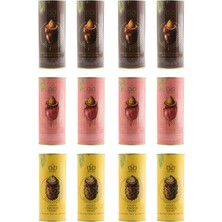 Huries Sütlü, Çilekli, Crispy Çikolata Kaplı Hurma Karma Paket 200 G x 12 Adet