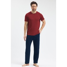 Malabadi Erkek Micro Modal Sıfır Yaka Pijama Takımı