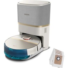 Philips Homerun 7100 5.000 Pa Emiş Gücü Islak ve Kuru Temizlik Otomatik Boşaltma Istasyonlu Robot Süpürge