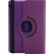 Xciks Collections Huawei Mediapad T3 10 / 9.6 Kılıf 360 Tablet Deri Kılıf - Mürdüm