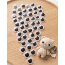 Nar Atölye 8mm Oynar Göz - Hobi, Amigurumi ve El Sanatları Için - 50 Adet