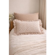 Nurgita Home Fırfırlı Dekoratif Yastık & Süs Yastığı &dekoratif Kırlent ( 35 X55 cm )