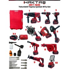 Haktaş 10'lu Matkap Seti -Somun Sıkma- Hilti-