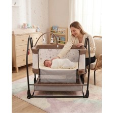 Nenny Triesta Anne Yanı (Ön Kısmı Açılır) Sallanır Tekerlekli Sabitlemeli Katlanır Portatif Sepet Beşik